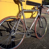 First ride on the Ti CX bike today. It’s everything that I hoped it would be. Super sweet ride!Here’s a few pics for the gallery. Big thanks to Chad at College Cyclery in Reno for the awesome build up and Wayne for gluing on the red Tufos. Chad told me the Hand Built Bicycle Show […]