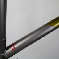 Titanium dirt road frame with sliders for Alfine and Di2.