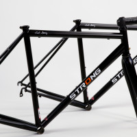 Here is a pair of identical Extralite steel road frames. They are True Temper S3 throughout. They also have a very nice looking semigloss finish.