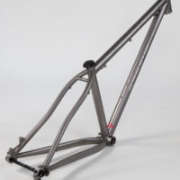 Double butted titanium 27.5″ MTB. 2.8 pounds.