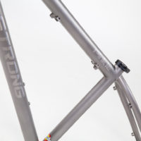 Double butted titanium 27.5″ MTB. 2.8 pounds.