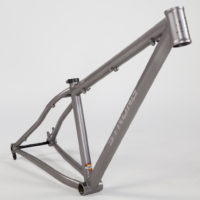 Double butted titanium 27.5″ MTB. 2.8 pounds.