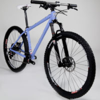 Custom Blend titanium 26″ MTB.