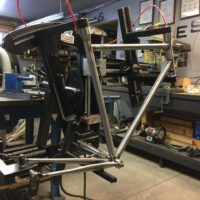 Classic steel race frame. This frame even has a 1.125″ headtube for an Enve 2.0 straight steerer and QR dropouts.