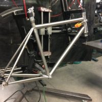 Titanium Road Bike, Rim Brakes, QR Dropouts