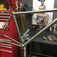 Titanium Road Bike, Rim Brakes, QR Dropouts