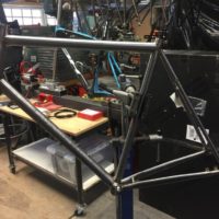 Titanium Gravel Frame for Red eTap and Flatmount Brakes